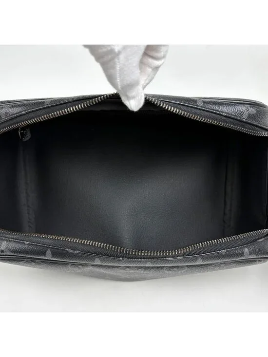 Louis Vuitton Dop Kit Pouch Travel Bag Second Damier Graphite Black - Picture 10 of 10